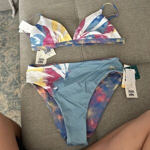 Reversible Roxy Pop Surf Bikini Top and Bottom NWT